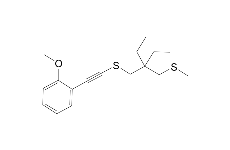 2-[2-Ethyl-2-(methylthiomethyl)butyl]thioethynyl-1-methoxybenzene