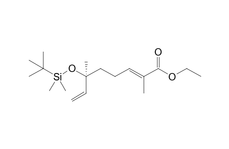(+)-Ethyl (2E,6S)-2,6-Dimethyl-6-(tert-butyldimethylsilyloxy)octa-2,7-dienoate
