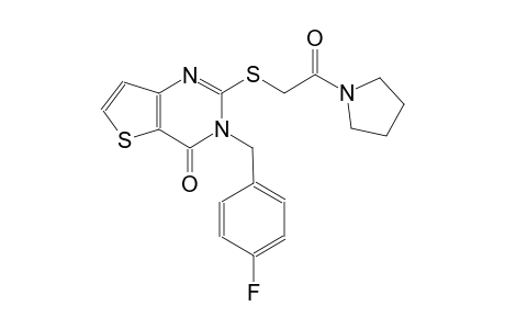 thieno[3,2-d]pyrimidin-4(3H)-one, 3-[(4-fluorophenyl)methyl]-2-[[2-oxo-2-(1-pyrrolidinyl)ethyl]thio]-