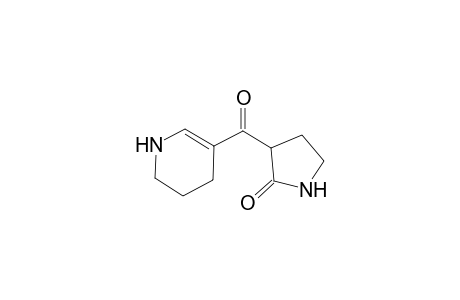 2-Pyrrolidinone, 3-[(1,4,5,6-tetrahydro-3-pyridinyl)carbonyl]-