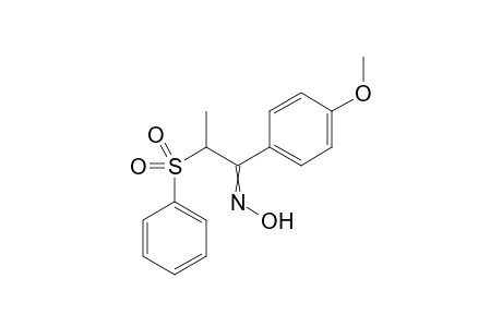 1-(4-Methoxyphenyl)-2-(phenylsulfonyl)propan-1-one oxime