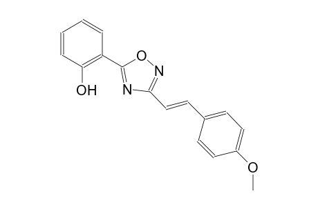 2-{3-[(E)-2-(4-methoxyphenyl)ethenyl]-1,2,4-oxadiazol-5-yl}phenol