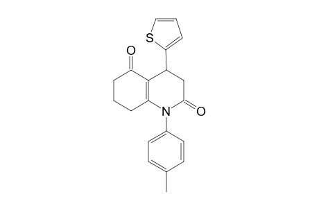 1-(4-Methylphenyl)-4-thiophen-2-yl-4,6,7,8-tetrahydro-3H-quinoline-2,5-dione