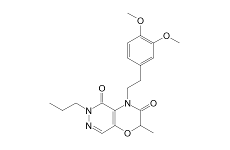 2-METHYL-6-PROPYL-4-[2-(3,4-DIMETHOXYPHENYL)-ETHYL]-2H-PYRIDAZINO-[4,5-B]-[1,4]-OXAZINE-3,5-DIONE