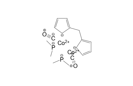 Dicobalt(II) 2-(cyclopenta-1,3-dien-1-ylmethyl)cyclopenta-2,4-dien-1-ide bis(dimethylphosphanide)dicarbonyl