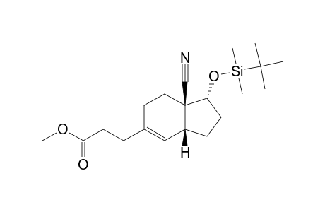 3-(TERT.-BUTYLDIMETHYLSILANYLOXY)-6-(2-METHOXYCARBONYLETHYL)-2,3,4,7,8,9-HEXAHYDRO-1H-INDENE-9-CARBONITRILE