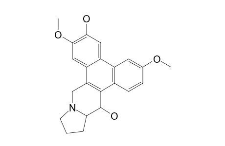 TYLOPHORIDCINE_C;(13A-S,14-S)-6,14-DIHYDROXY-3,7-DIMETHOXYPHENANTHROINDOLIZIDINE_N-OXIDE