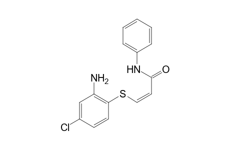 (Z)-3-(2-Amino-4-chlorophenylthio)-N-phenylacrylamide