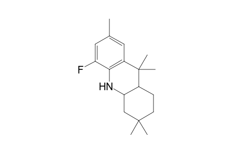 (4aRS,9aSR)-3,3,7,9,9-Pentamethyl-5-fluoro-1,2,3,4,4a,9,9a,10-octahydroacridine