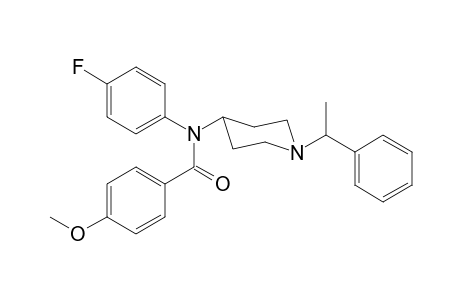 N-4-Fluorophenyl-4-methoxy-N-[1-(1-phenylethyl)piperidin-4-yl]benzamide