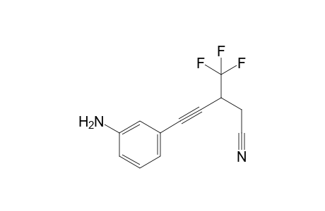 5-(3-Aminophenyl)-3-(trifluoromethyl)pent-4-ynenitrile