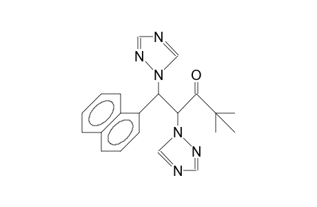 1-(1-Naphthyl)-1,2-bis(1,2,4-triazolyl-1)-4,4-dimethyl-3-pentanone
