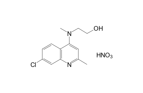 2-[(7-chloro-2-methyl-4-quinolyl)methylamino]ethanol, nitrate