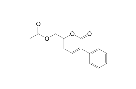 (6-oxidanylidene-5-phenyl-2,3-dihydropyran-2-yl)methyl ethanoate
