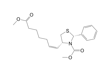 (2R,4R)-4-[(Z)-7-keto-7-methoxy-hept-1-enyl]-2-phenyl-thiazolidine-3-carboxylic acid methyl ester
