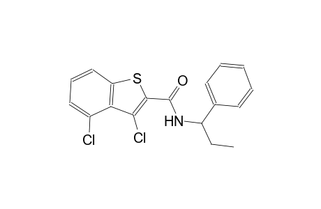 3,4-dichloro-N-(1-phenylpropyl)-1-benzothiophene-2-carboxamide