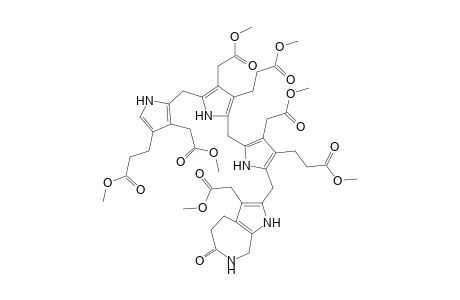 1,4,6,8-Tris[.beta.-(methoxycarbonyl)ethyl]2,3,5,7-tetrakis[(methoxycarbonyl)methyl]-8-(.beta.-carboxyethyl)-8'-(aminomethyl)bilane lactam