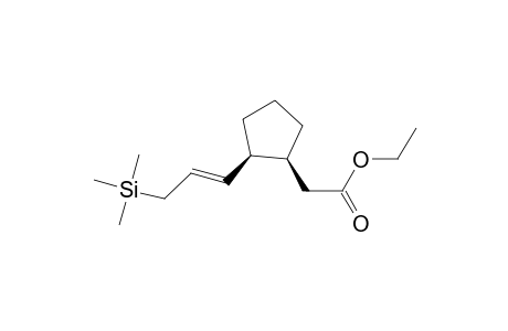 cis-Ethyl 2-[2-[(E)-3-(trimethylsilyl)-1-propenyl]cyclopentyl]acetate