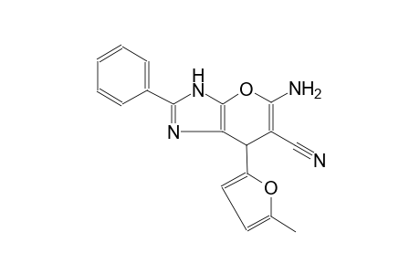 5-amino-7-(5-methyl-2-furyl)-2-phenyl-3,7-dihydropyrano[2,3-d]imidazole-6-carbonitrile
