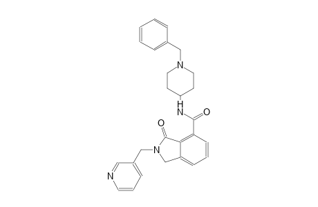 N-(1-benzyl-4-piperidinyl)-3-oxo-2-(3-pyridinylmethyl)-4-isoindolinecarboxamide