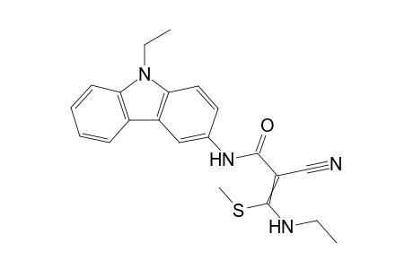 2-Cyano-N-(9-ethyl-9H-carbazol-3-yl)-3-(ethylamino)-3-(methylthio) acrylamide