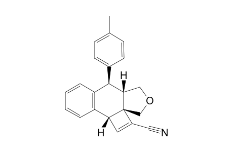 (2aS*,5aS*,6R*,10bR*)-6-(p-Tolyl)-5,5a,6,10b-tetrahydro-3H-cyclobuta[1,2]naphtho[2,3-c]furan-2-carbonitrile