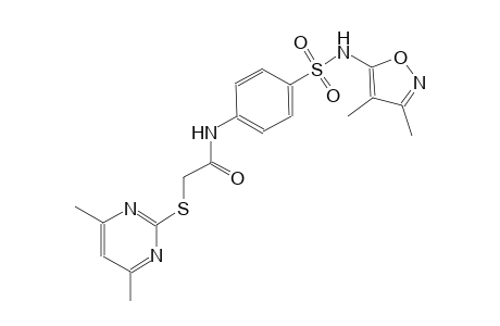 acetamide, N-[4-[[(3,4-dimethyl-5-isoxazolyl)amino]sulfonyl]phenyl]-2-[(4,6-dimethyl-2-pyrimidinyl)thio]-