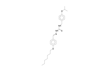 4-(Heptyloxy)benzaldehyde N-(4-isopropoxybenzyl)thiosemicarbazone