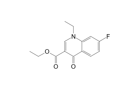7-FLUORO-1,4-DIHYDRO-1-ETHYL-4-OXOQUINOLINE-3-CARBOXYLIC-ACID-ETHYLESTER