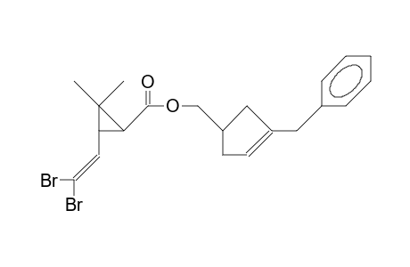 2-(2,2-Dibromo-vinyl)-3,3-dimethyl-cyclopropanoic acid, (3-benzyl-cyclopent-3-en-1-yl)-methyl ester