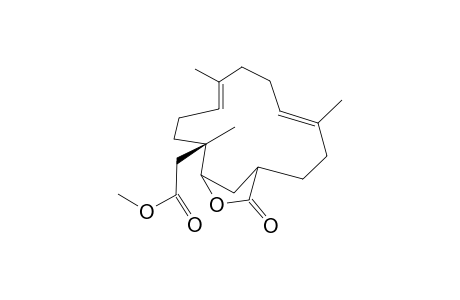 Methyl (1RS,4E,8E,12SR,13SR)-12.alpha.,14-(2'-Oxomethanoxy)-4,8,12-trimethylcyclotetradeca-4,8-dienecarboxylate