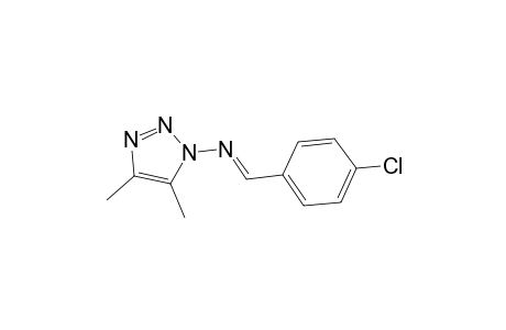 1H-1,2,3-Triazol-1-amine, N-[(4-chlorophenyl)methylene]-4,5-dimethyl-
