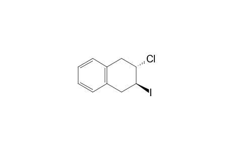 Naphthalene, 2-chloro-1,2,3,4-tetrahydro-3-iodo-, trans-(.+-.)-