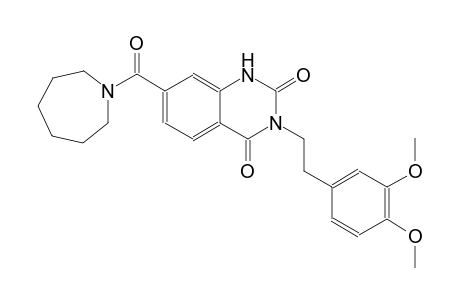 7-(1-azepanylcarbonyl)-3-[2-(3,4-dimethoxyphenyl)ethyl]-2,4(1H,3H)-quinazolinedione