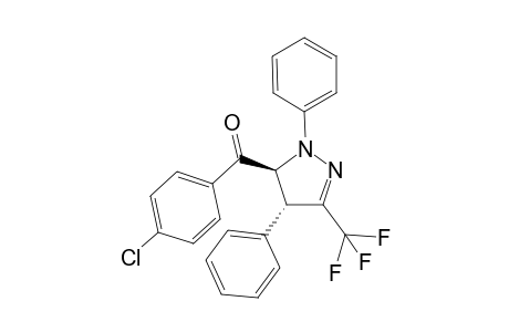 (4-Chloro-phenyl)-((3S,4R)-2,4-diphenyl-5-trifluoromethyl-3,4-dihydro-2H-pyrazol-3-yl)-methanone
