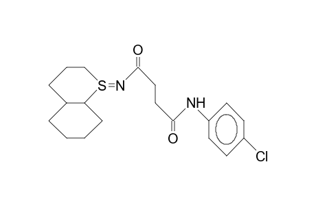 N-(3'-[N-4-Chloro-phenyl]-carboxamido-propionyl)-cis-1-thia-decalin-1-imide