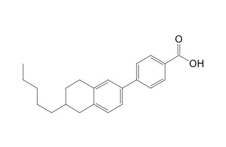 Benzoic acid, 4-(5,6,7,8-tetrahydro-6-pentyl-2-naphthalenyl)-