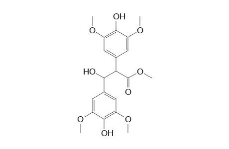 Methyl 3-hydroxy-2,3-bis(4-hydroxy-3,5-dimethoxyphenyl)propanoate