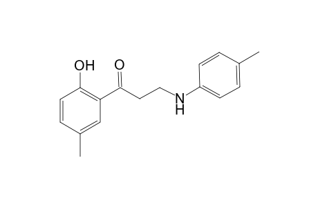 1-(2-hydroxy-5-methyl-phenyl)-3-(4-methylanilino)propan-1-one
