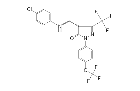 4-[(p-CHLOROANILINO)METHYLENE]-1-[p-(TRIFLUOROMETHOXY)PHENYL]-3-(TRIFLUOROMETHYL)-2-PYRAZOLIN-5-ONE