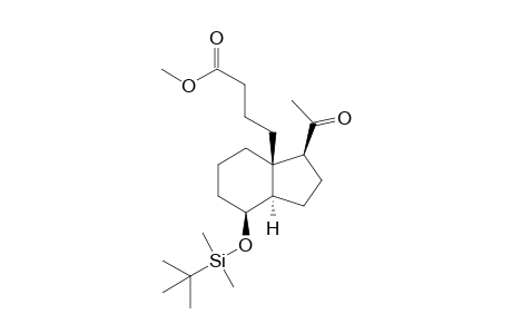 (8.beta.)-8-[(tert-Butyldimethylsilyl)oxy]-des-A,B-18-[2-(methoxycarbonyl)ethyl]pregnan-20-one