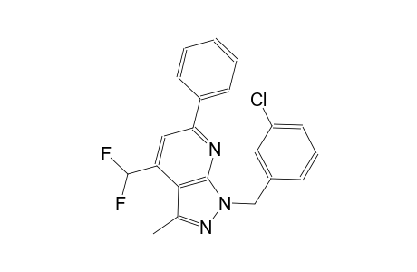 1H-pyrazolo[3,4-b]pyridine, 1-[(3-chlorophenyl)methyl]-4-(difluoromethyl)-3-methyl-6-phenyl-