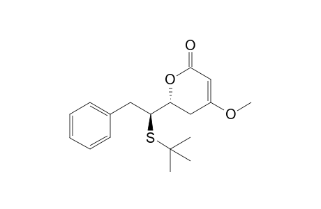 6-[(t-Butylsulfanyl))-2'-phenylethyl]-4-methoxy-5,6-dihydropyran-2-one