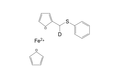 iron(II) 2-((phenylthio)methyl-d)cyclopenta-2,4-dien-1-ide cyclopenta-2,4-dien-1-ide