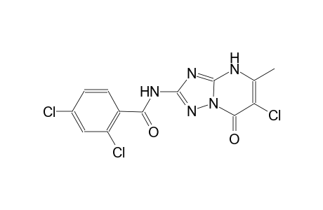 2,4-dichloro-N-(6-chloro-5-methyl-7-oxo-4,7-dihydro[1,2,4]triazolo[1,5-a]pyrimidin-2-yl)benzamide