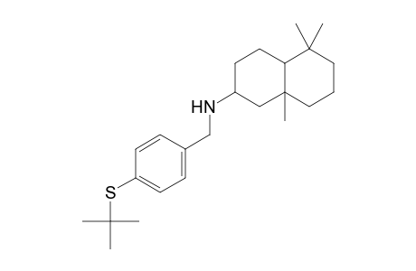 2-Naphthalenamine, N-[[4-[(1,1-dimethylethyl)thio]phenyl]methyl]decahydro-5,5,8a-trimethyl-