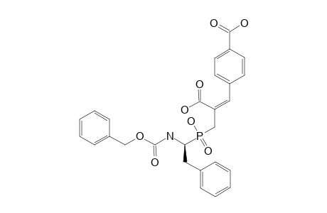 4-[3-(R,S)-2-[(1-BENZYLOXYCARBONYLAMINO-2-PHENYL-ETHYL)-HYDROXY-PHOSPHINOYL]-2-CARBOXYPROPENYL]-BENZOIC-ACID