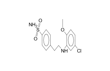 N-[2-(4-sulphamoylpheny)lethyl]-2-chloro-5-methoxyaniline