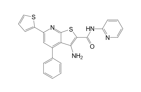 3-Amino-4-phenyl-2-[N-(2-pyridinyl)amino]carbonyl-6-(2'-thienyl)thieno[2,3-b]pyridine