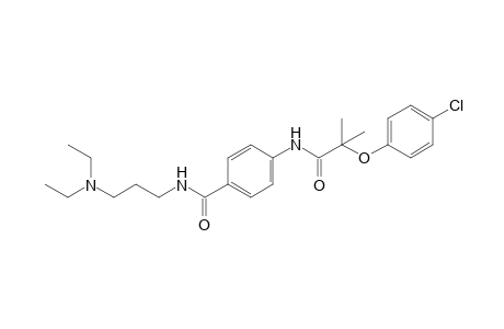 2-(p-chlorophenoxy)-4'-{[3-(diethylamino)propyl]carbamoyl}-2-methylpropionanilide
